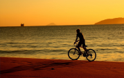 bicicleta na praia